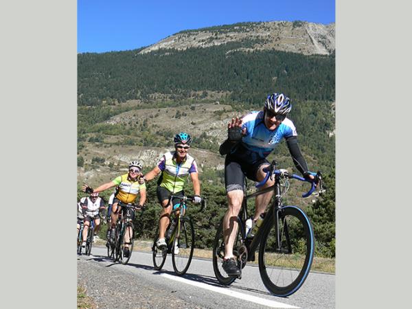 Cycling Tour de France climbs in the South Alps