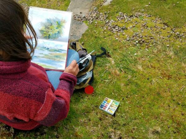 Painting holiday in Scottish Highlands