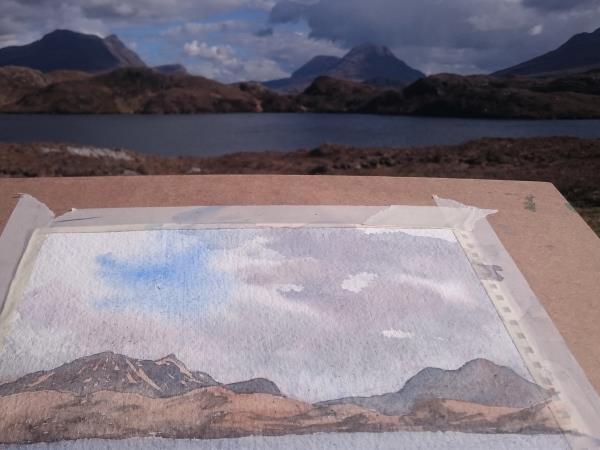 Painting holiday in Scottish Highlands