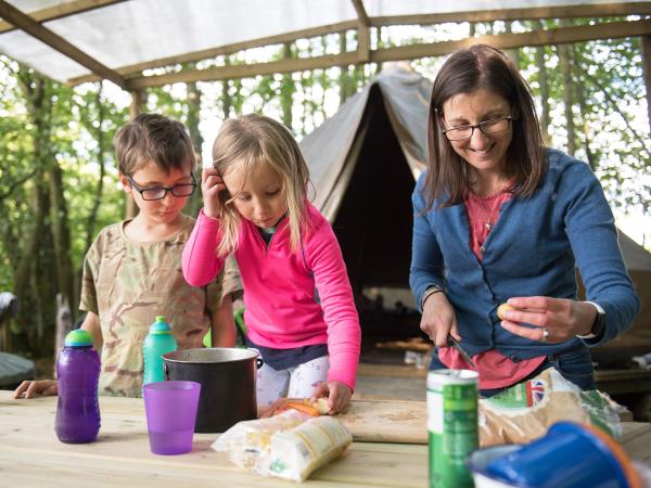 High Weald eco forest camping, England