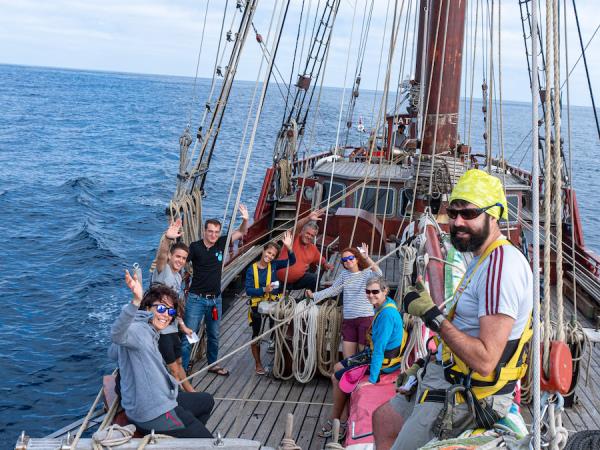 Tall ship sailing pirate festivals in English Channel