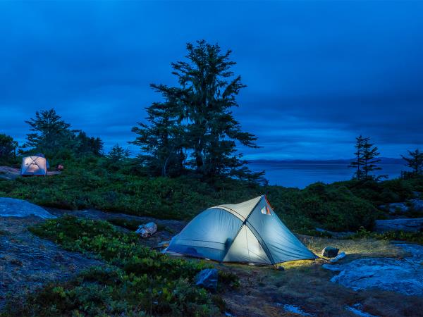 Orca kayaking and camping tour, Canada