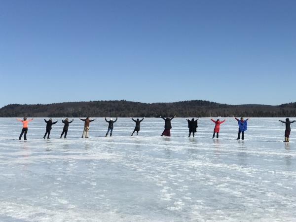 Heart forest retreat in Algonquin Park, Canada
