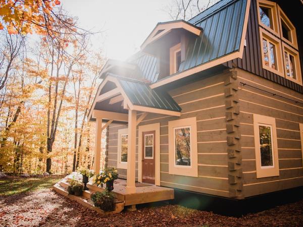 Heart forest retreat in Algonquin Park, Canada