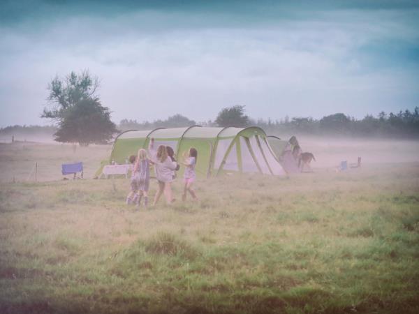 Festive family camping holiday, Bedfordshire