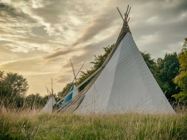 Festive family camping holiday, Bedfordshire