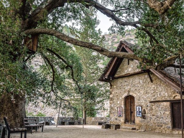 Cycling in the Troodos mountains, Cyprus
