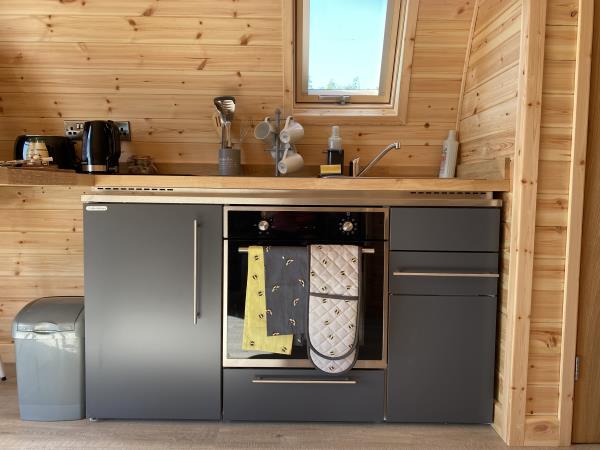 Glamping pods in the South Downs