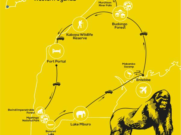 Western Uganda wildlife tour