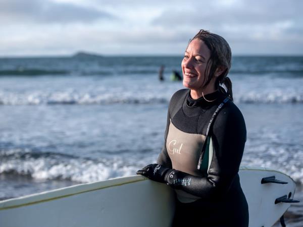 Surfing and yoga retreat in Wales