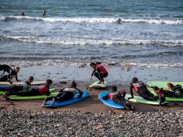 Surfing and yoga retreat in Wales