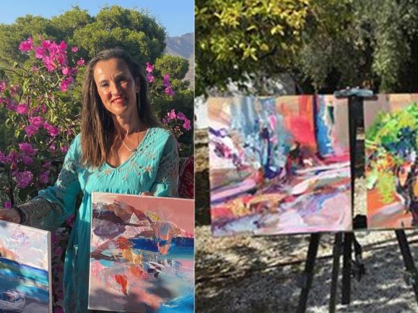 Watercolour painting and walking holiday in Greece