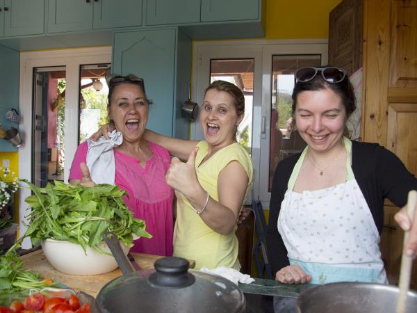 Vegan holiday in Greece, cooking and food