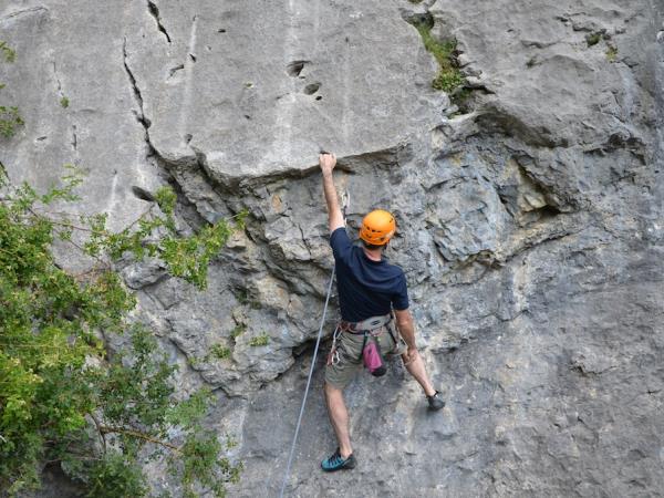 Rock climbing holiday in France