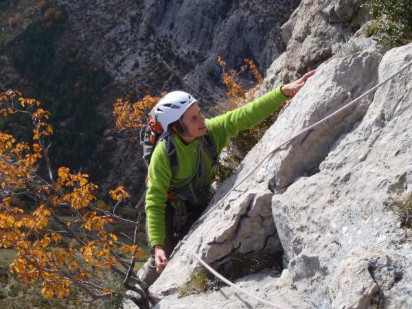 Rock climbing holiday in France