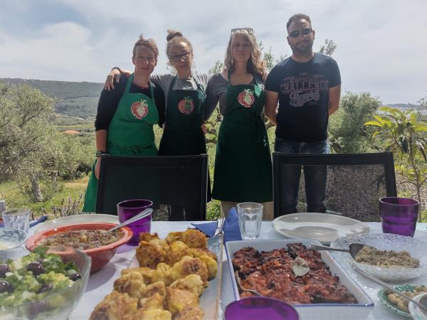 Vegan holiday in Greece, cooking and food