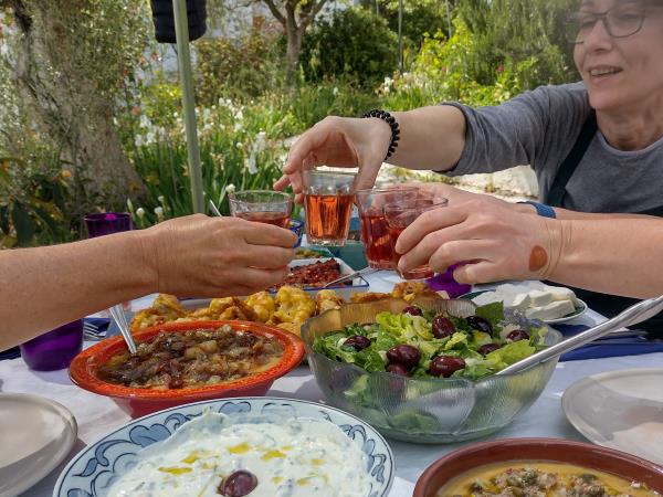 Vegan holiday in Greece, cooking and food
