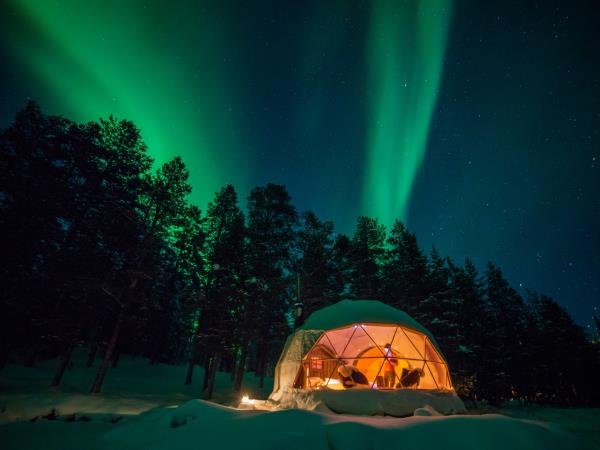 Finland Northern Lights and glamping