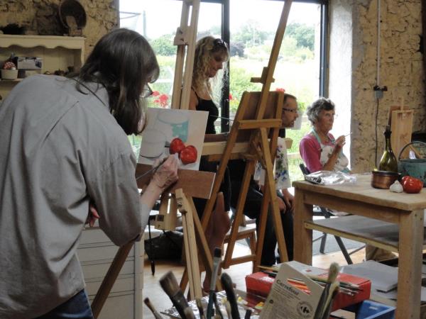 Art holiday in France, sketching & linocut