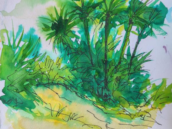 Painting holiday in Moroccan desert