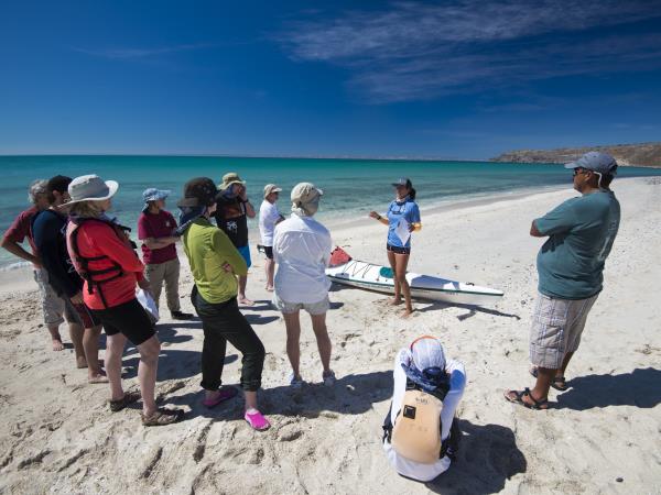 Espiritu Santo sea kayaking tour in Baja