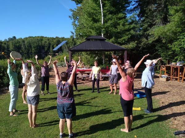 Heart forest retreat in Algonquin Park, Canada