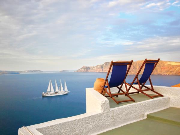 Small ship sail powered Greek Island cruise
