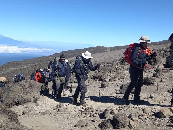 Kilimanjaro Lemosho route hiking in Tanzania