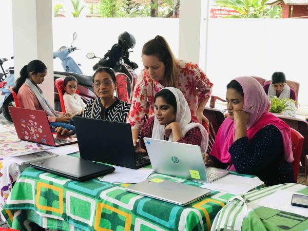 Women�s empowerment volunteering in India