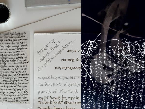 Calligraphy workshop holiday in Pelion, Greece