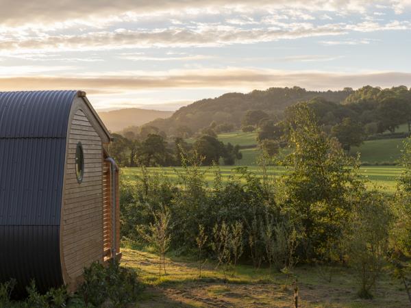 Luxury glamping pods in Hereford, UK