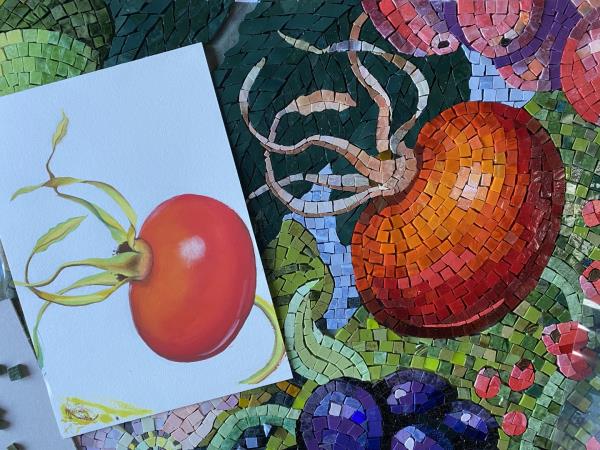 Art retreat in Greece, Smalti mosaics