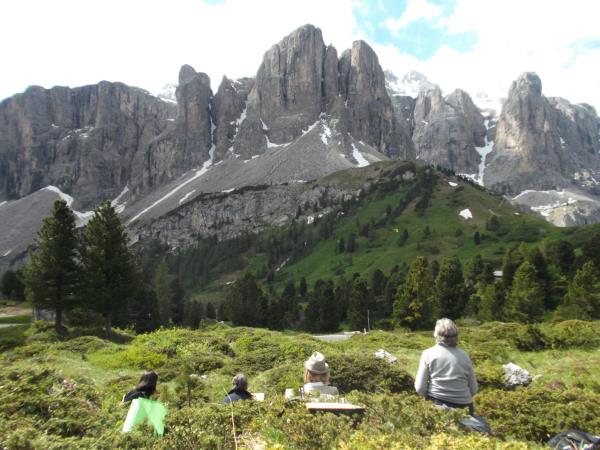Dolomites painting holiday in Italy