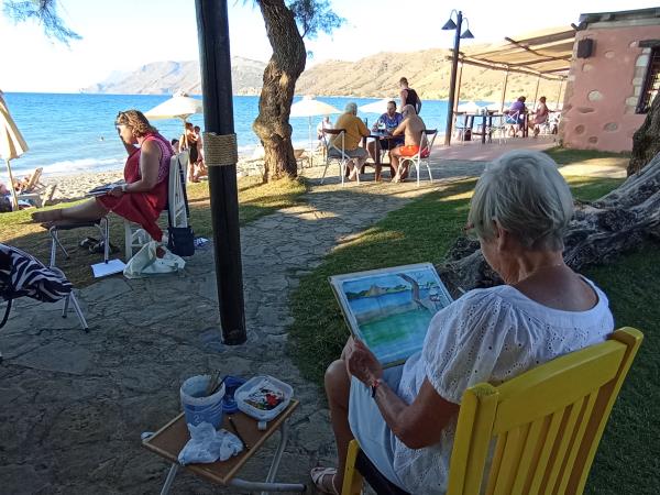 Meditation and painting holiday in Crete