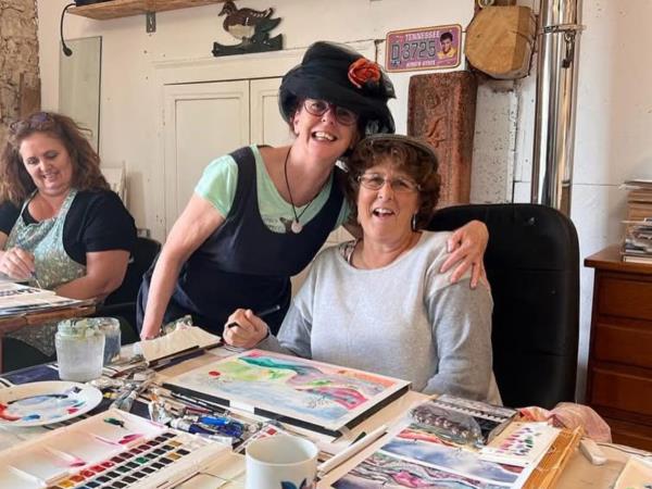 Watercolour painting holiday in France