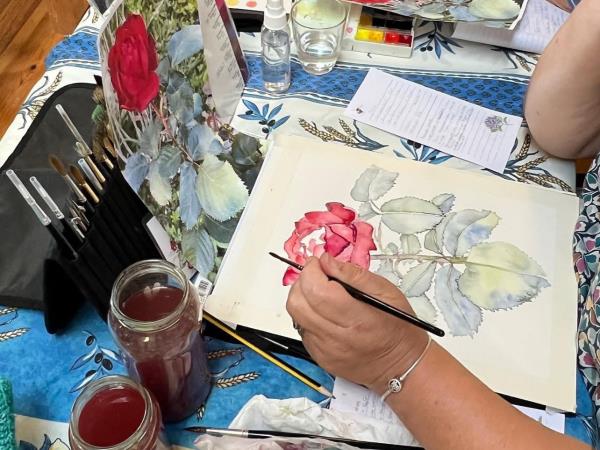 Watercolour painting holiday in France