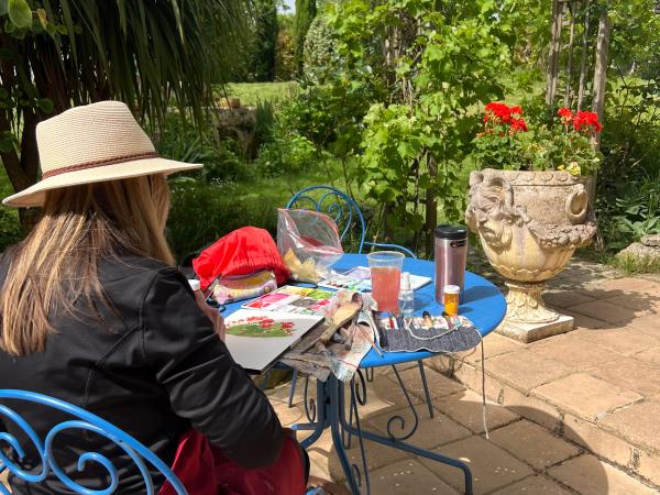 Watercolour painting holiday in France