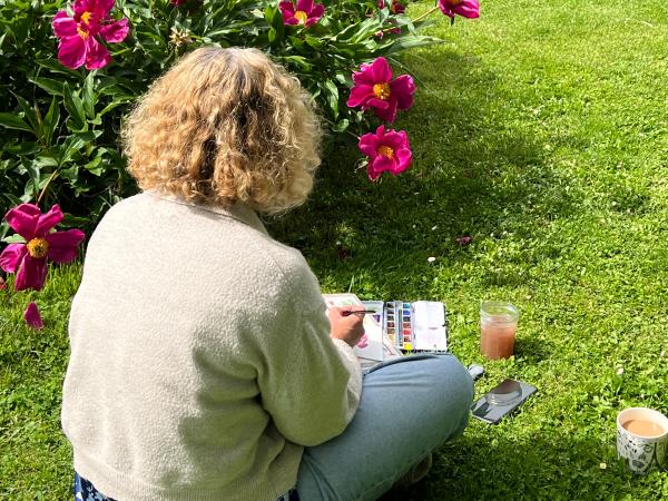 Watercolour painting holiday in France