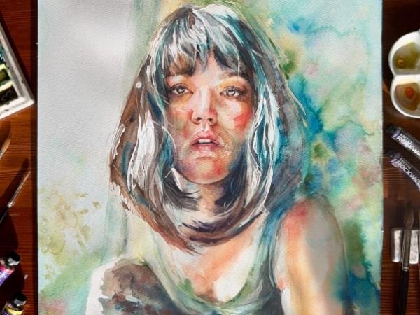 Watercolour painting holiday in Italy with Lorraine Simonds