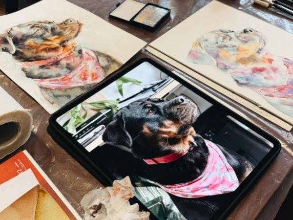 Watercolour painting holiday in Italy with Lorraine Simonds