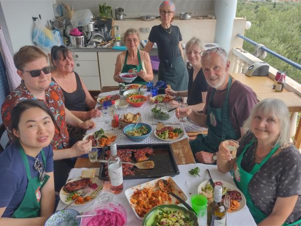 Vegan holiday in Greece, cooking and food
