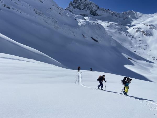 Ski touring holiday in France