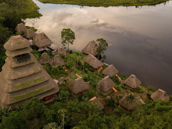 Amazon Rainforest luxury wildlife lodge, Ecuador