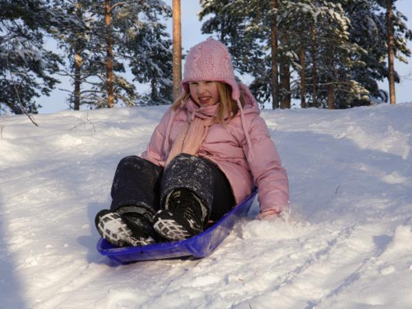 Family winter activity week in Finland