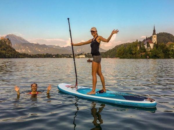 Slovenia lake swimming holiday
