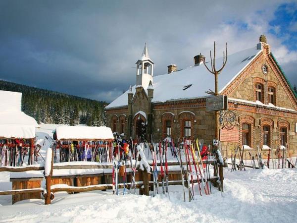 Ski touring winter holiday