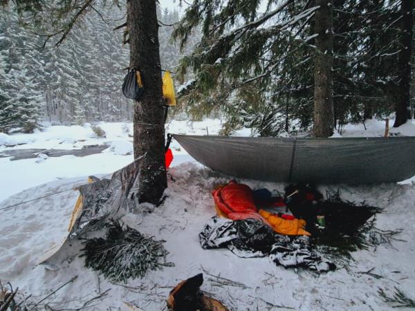 Ski touring winter holiday