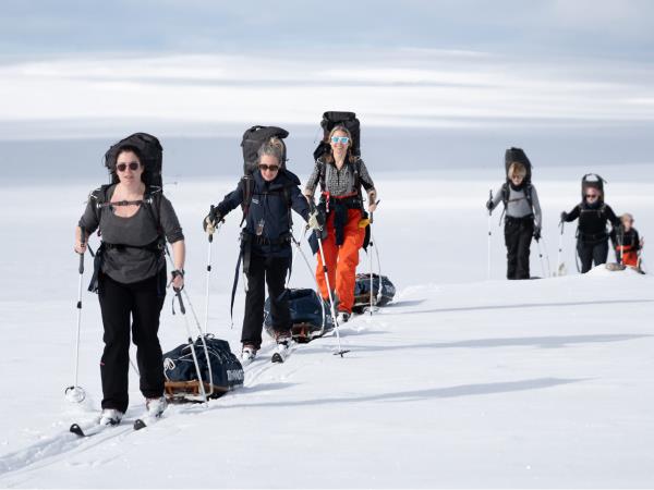 Winter ski touring in Sweden holiday