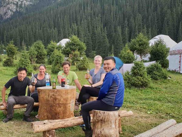 Horse trekking in Tian Shan mountains, Kyrgyzstan