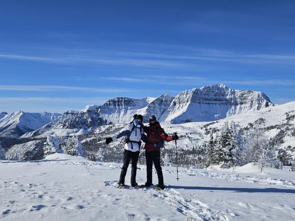 Snow shoeing and winter hiking holiday, Canada